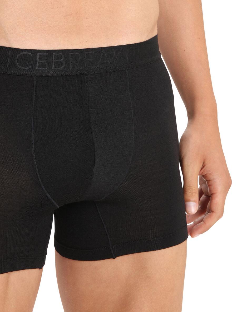 Icebreaker Cool-Lite™ Merino Anatomica Boxers Férfi Fehérnemű Fekete | HU 1321XYUF